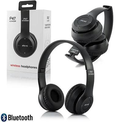 Black Long-Lasting Battery With Fast Charge Headphone
