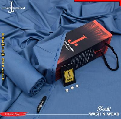 Men’s Unstitched Wash And Wear Plain Suit