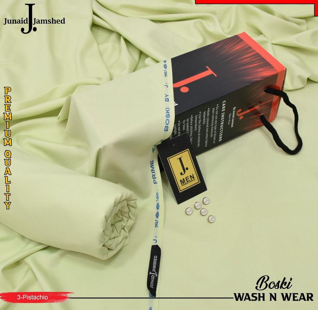 Men’s Unstitched Wash And Wear Plain Suit