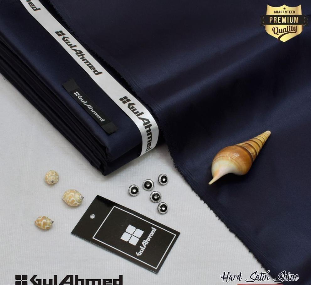 Men's Unstitched Cotton Satin Suit
